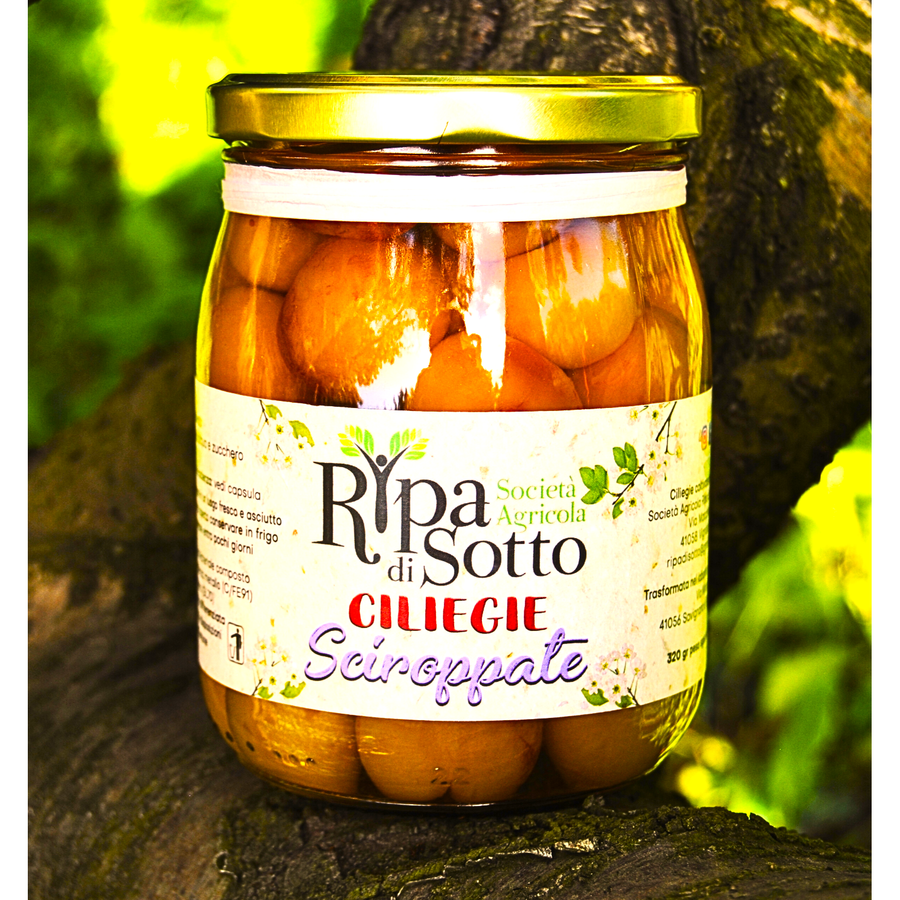 Ciliegie Sciroppate varietà Gold - 500 gr. Modena Food Boutique