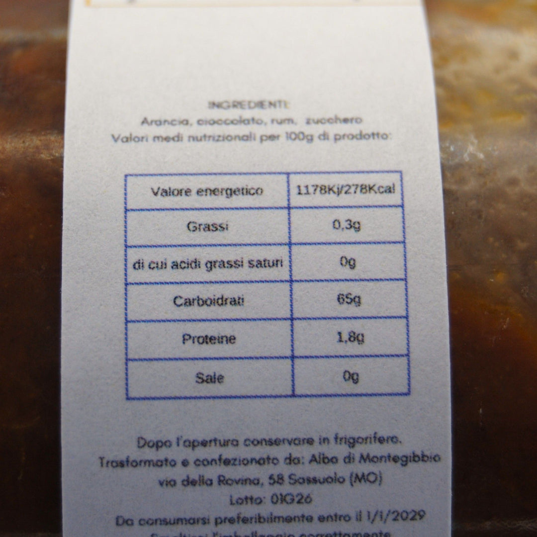 Marmellata di Arancia, Cioccolato, e Rum