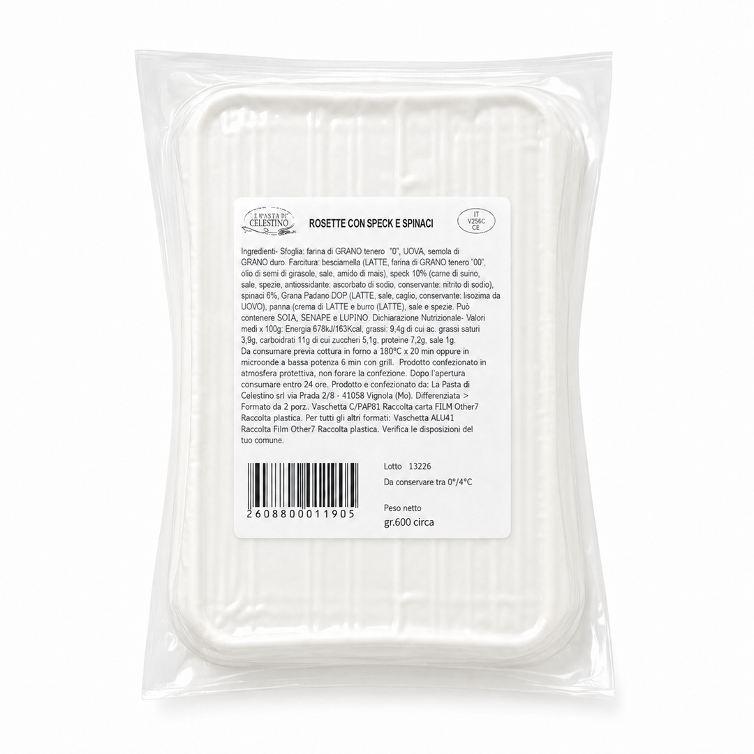 Rosette Speck e Spinaci – gr. 600 circa