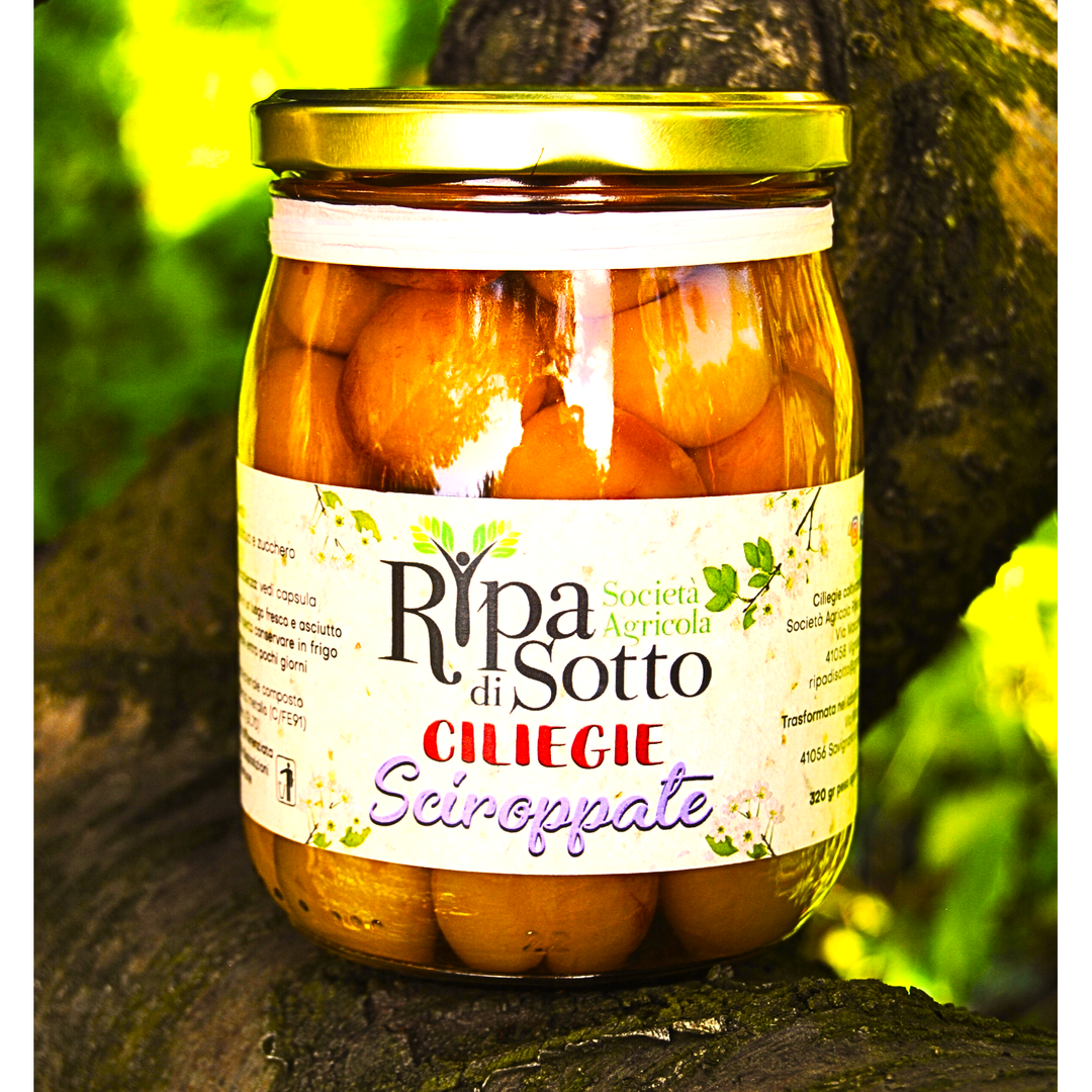 Ciliegie Sciroppate varietà Gold - 500 gr. Modena Food Boutique