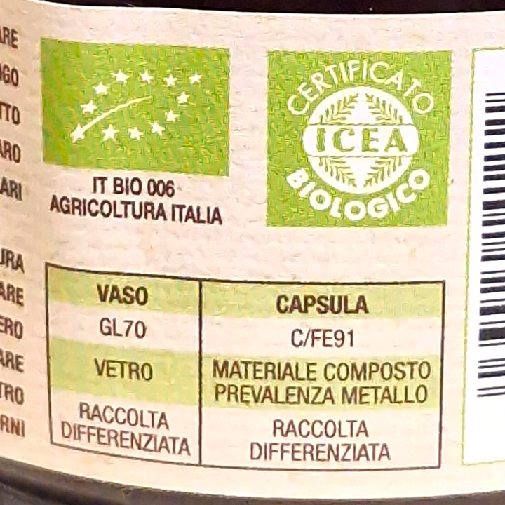 Composta Bio di Amarene dolcificata con zucchero d'uva - 230 gr.