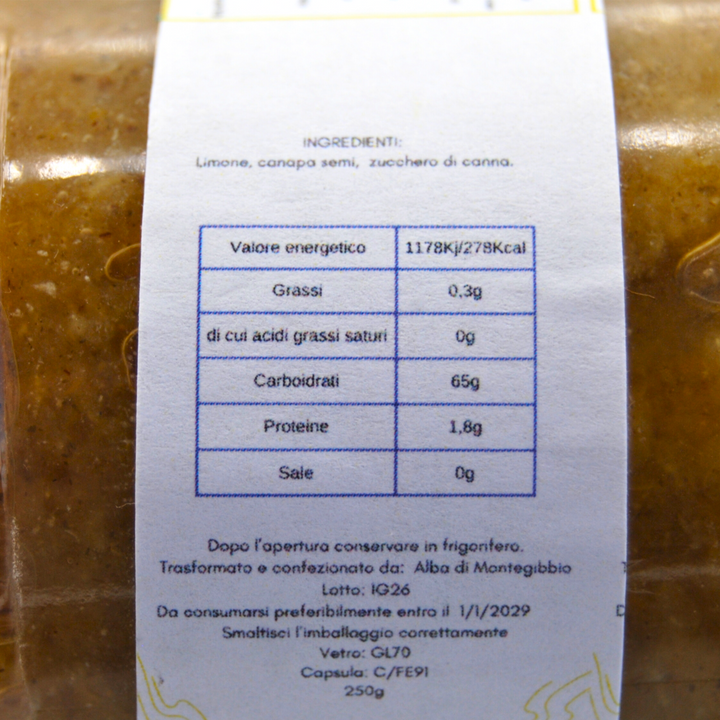 Confettura Limone e Canapa
