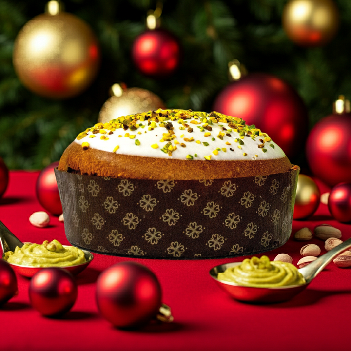 PANETTONE ARTIGIANALE AL PISTACCHIO A LUNGA LIEVITAZIONE