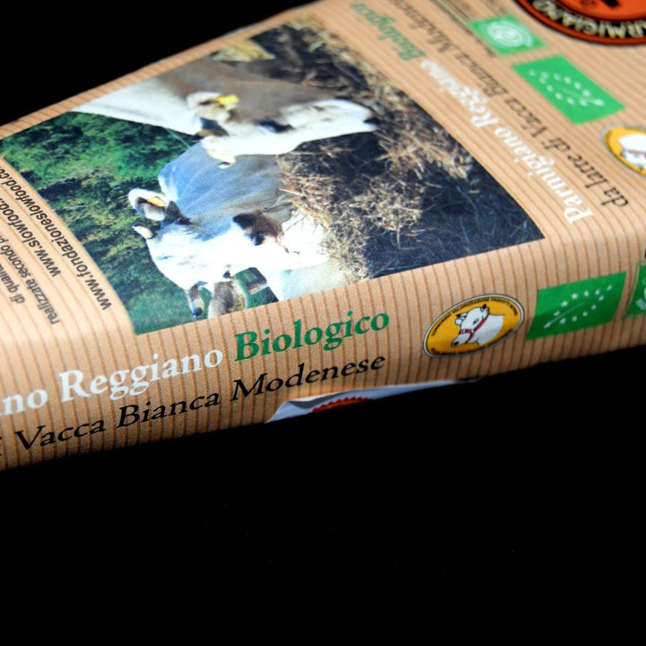 Parmigiano Reggiano DOP Biologico di Vacca Bianca Modenese stagionato 22 mesi - 500 gr. Modena Food Boutique