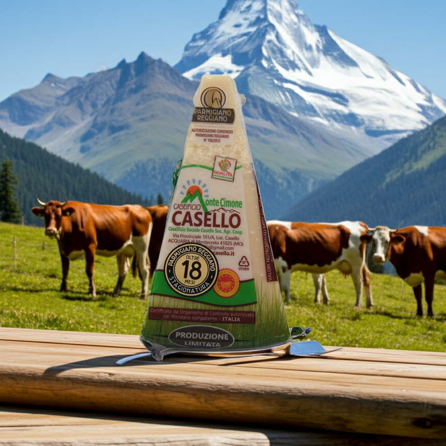 in montagna tra le mucche