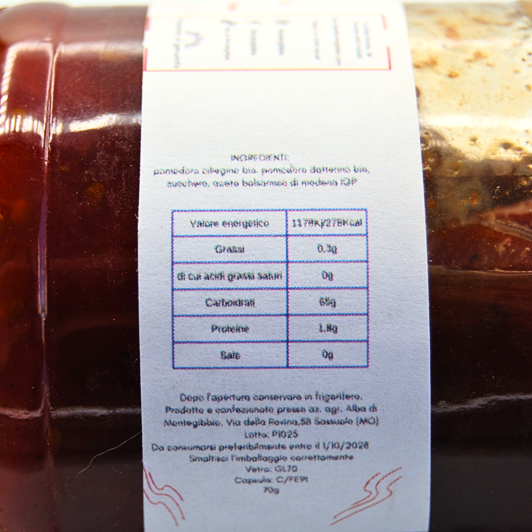 Confettura di Pomodorini con Aceto Balsamico