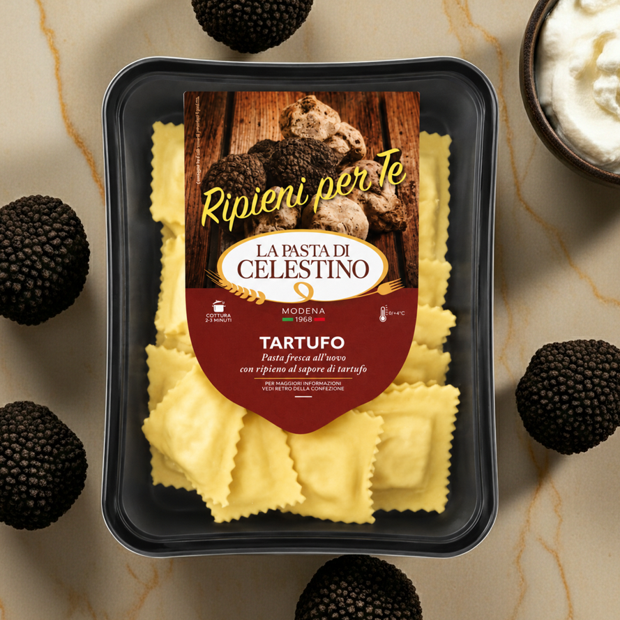Ravioli al tartufo e mascarpone
