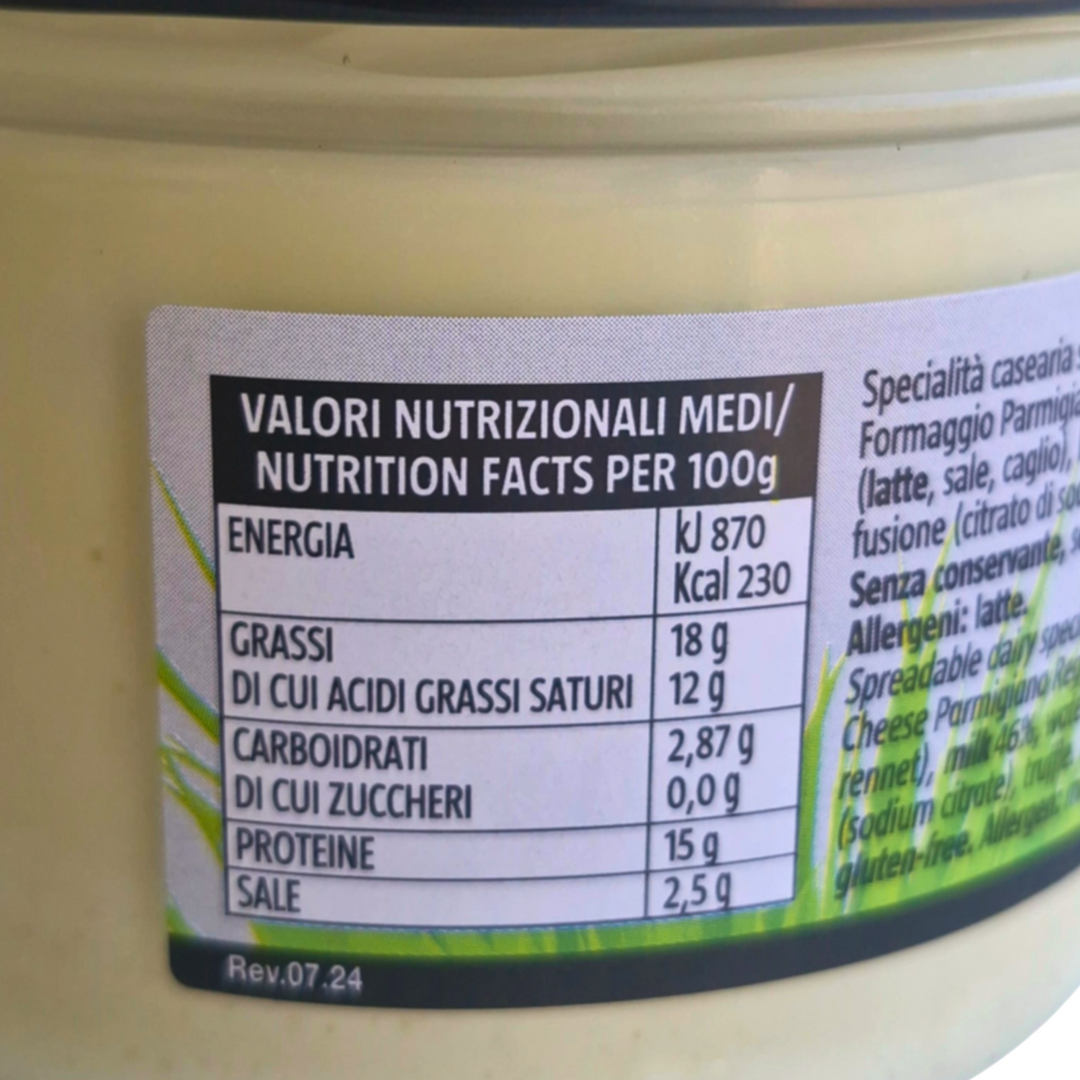 Crema di Formaggio Naturale al Tartufo