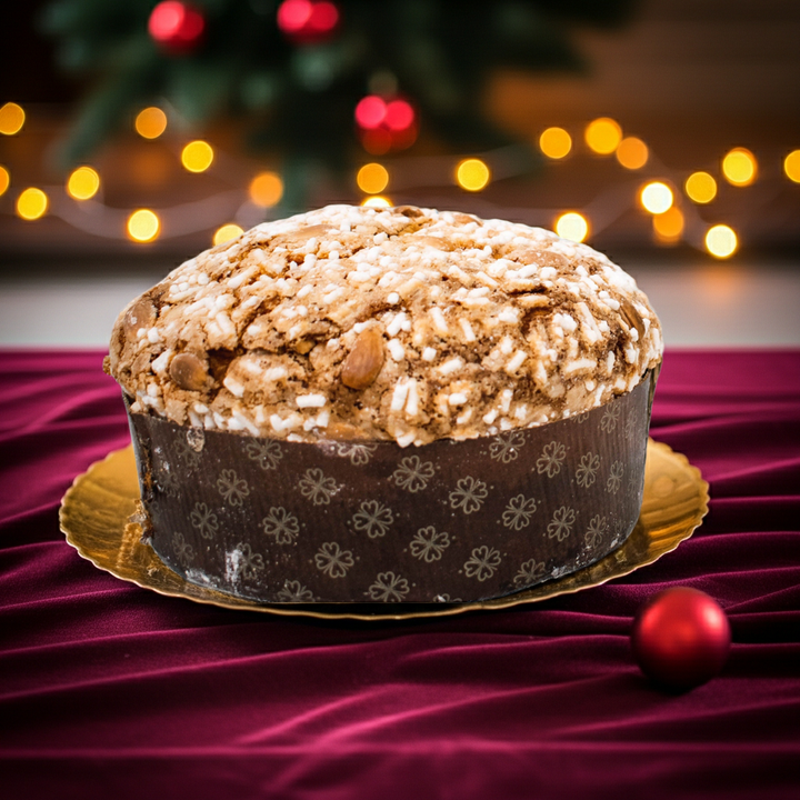 PANETTONE ARTIGIANALE MANDORLATO A LUNGA LIEVITAZIONE